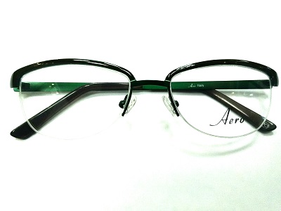 Чёрная модная женская оправа из металла под маленькую центровку производство Италия